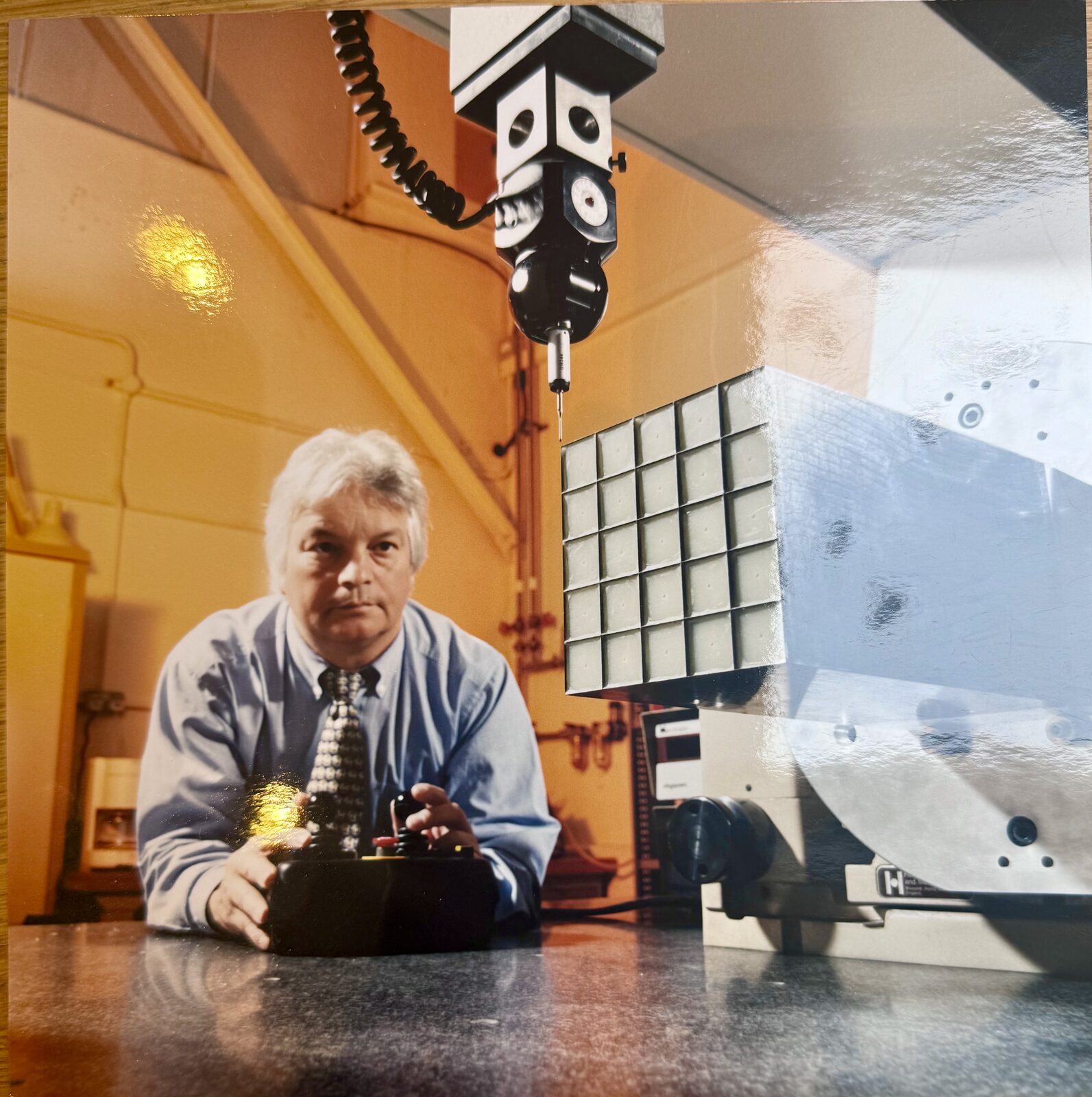 Brian working with crystal sub-assembly
