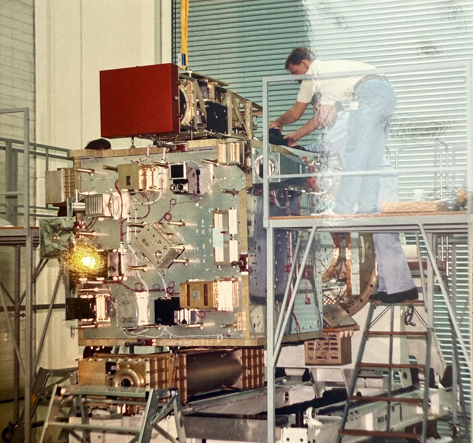 The CDS spectrometer during build at Rutherford