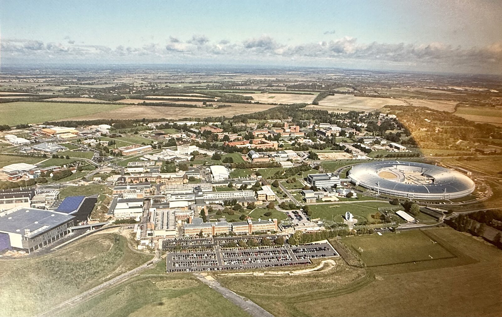 Aerial view of the campus