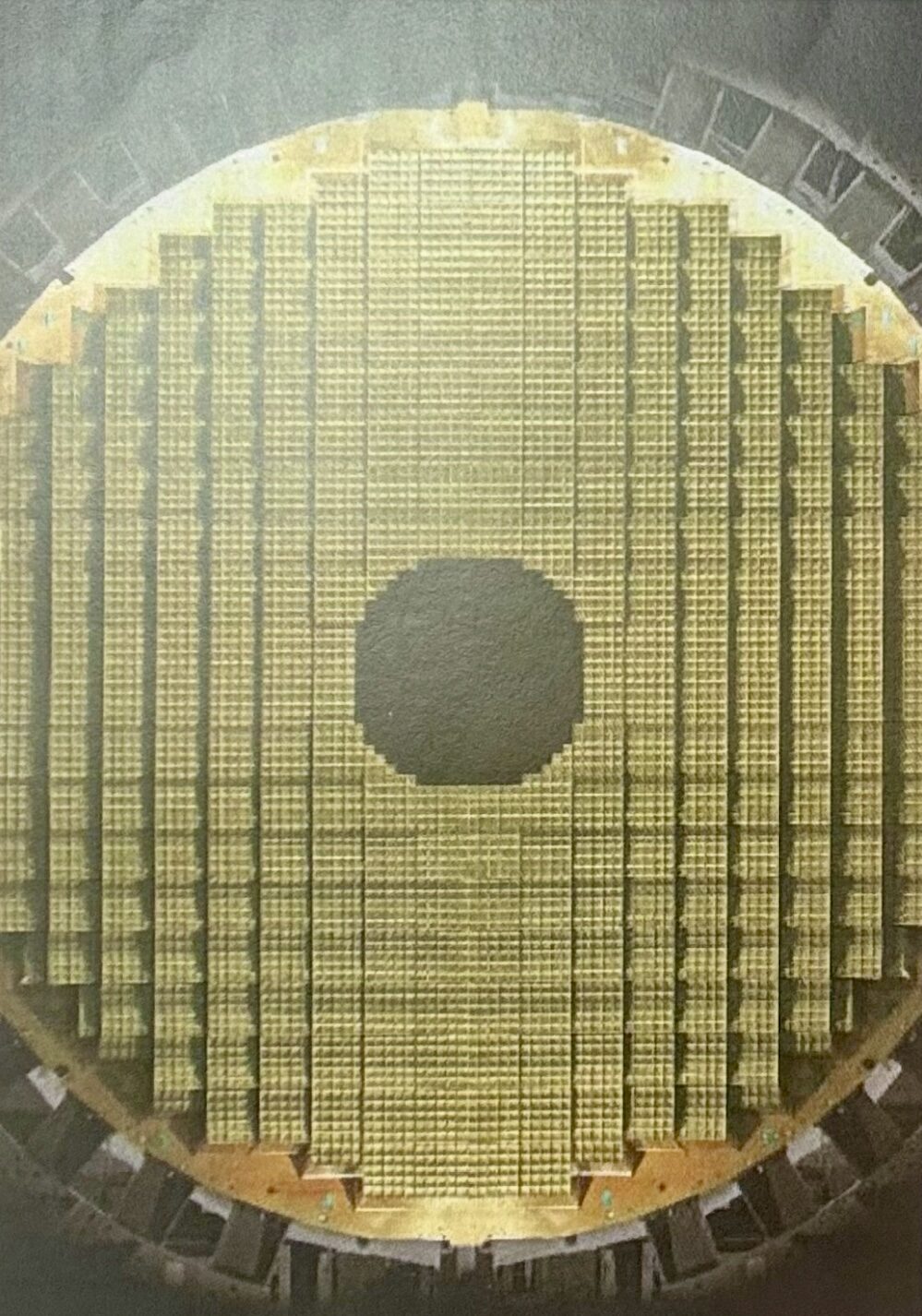 CMS ECAL end-cap disc of crystals