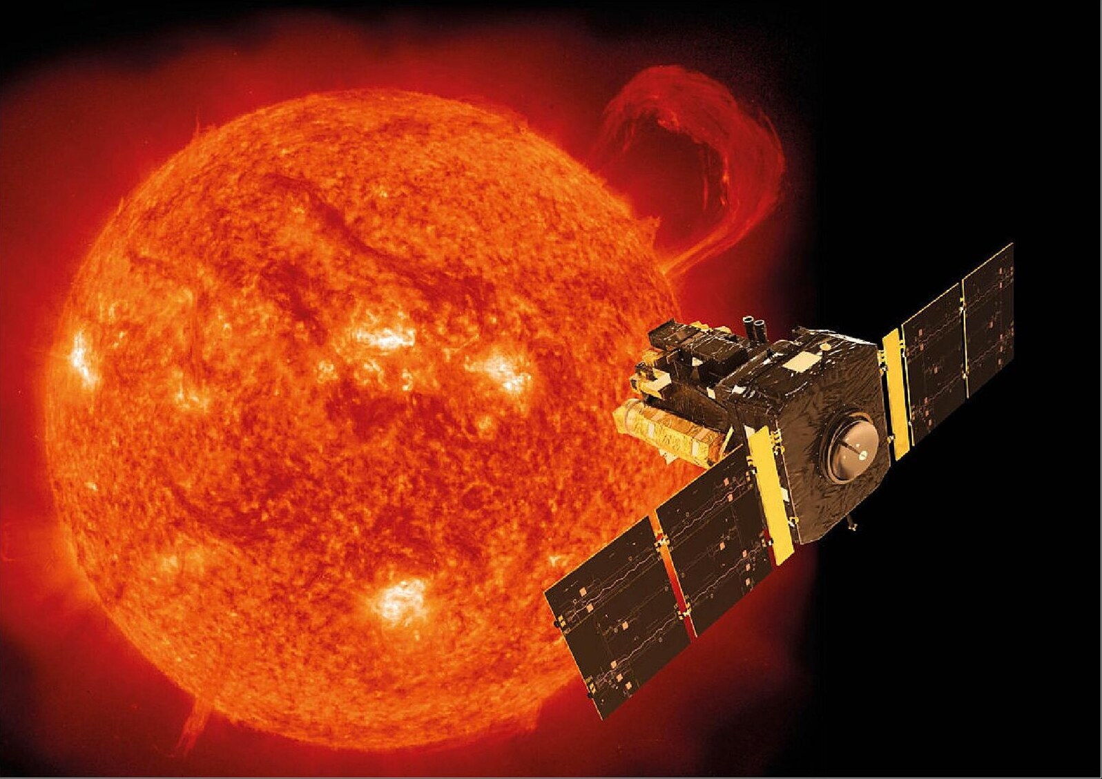SOHO in space, watching the Sun